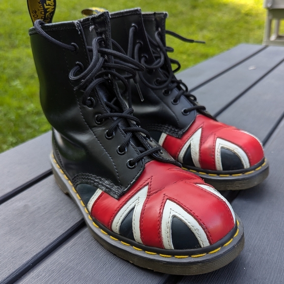 Dr Martens Boots Union Jack British Flag Unisex Men's 9 Women's 10 - Picture 4 of 15